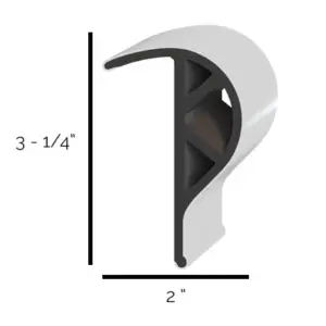 'P' Shape Dock Bumper 3262